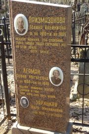 Призмазонова Полина Ильинична, Москва, Востряковское кладбище